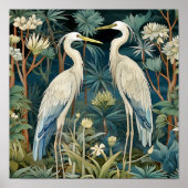 Grote Blauwe Heron  Stijl Poster (Voorkant)