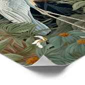Grote Blauwe Heron  Stijl Poster (Hoek)