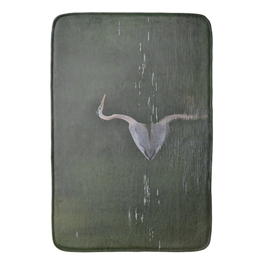 Grote blauwe hert badmat (Voorkant Verticaal)