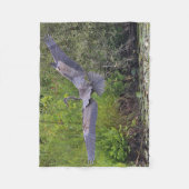 Grote blauwe hert fleece deken (Voorkant)