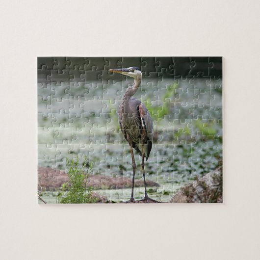 Grote blauwe hert legpuzzel (Horizontaal)