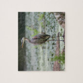 Grote blauwe hert legpuzzel (Verticaal)