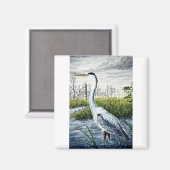 Grote blauwe hert magneet (Voorkant / Achterkant)