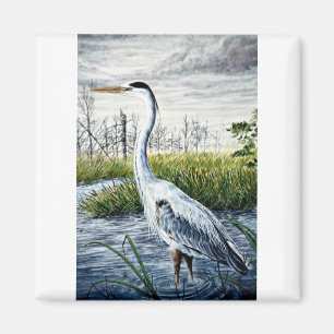 Grote blauwe hert magneet