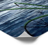 Grote blauwe hert poster (Hoek)