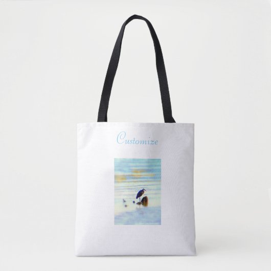 grote blauwe hert tote bag (Voorkant)