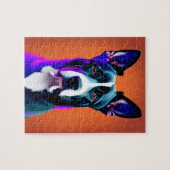 Grote blauwe hond legpuzzel (Horizontaal)