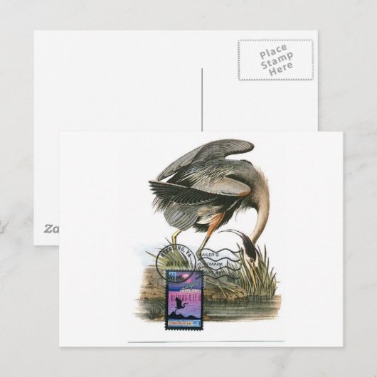 Grote blauwe kaart Audubon (Voorkant / Achterkant)