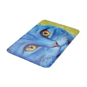 Grote blauwe kat. badmat (Gekanteld)