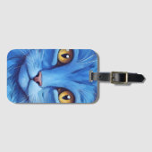 Grote Blauwe Kat Bagagelabel (Voorkant (horizontaal))