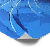 Grote blauwe kat. poster (Hoek)