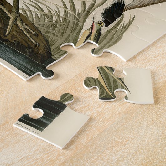 Grote blauwe konijnenvogels in Audubon Legpuzzel (Zijkant)