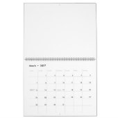 Grote Blauwe Lege Kalender Met Feestdagen Blauwe D (Mar 2027)