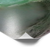 Grote blauwe oceaan golven foto afdruk (Hoek)