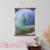 Grote blauwe oceaan golven hangend wandkleed (Slaapkamer)