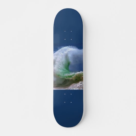 Grote blauwe oceaan golven persoonlijk skateboard (Voorkant)
