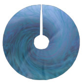 Grote blauwe oceaangolven kerstboomrok kerstboom rok (Voorkant)