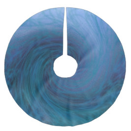Grote blauwe oceaangolven kerstboomrok kerstboom rok