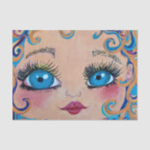 grote blauwe ogen tissuepapier (Voorkant)