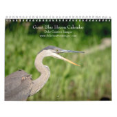Grote blauwe reiger 2026 kalender (Hoes)