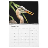 Grote blauwe reiger 2026 kalender (Jan 2027)