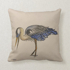 Grote Blauwe Reiger 2 Kussen