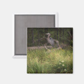 Grote Blauwe Reiger 8917 Magneet (Voorkant / Achterkant)