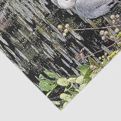 Grote Blauwe Reiger Canvasprint Tissuepapier (Detail)