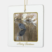 Grote blauwe reiger in Creek Ornament (Links)