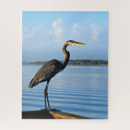Grote Blauwe Reiger in het wild Legpuzzel (Verticaal)