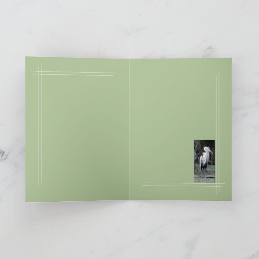 Grote Blauwe Reiger Kaart (Binnen)