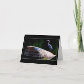 Grote Blauwe Reiger Kaart (Voorkant)