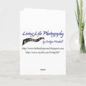 Grote Blauwe Reiger Kaart (Achterkant)