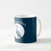 Grote Blauwe Reiger Koffiemok (Voorkant rechts)