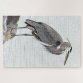 Grote Blauwe Reiger Legpuzzel (Horizontaal)