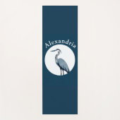 Grote Blauwe Reiger Logo Yogamat (Voorkant)