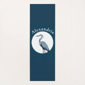 Grote Blauwe Reiger Logo Yogamat (Achterkant)