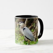 Grote Blauwe Reiger Mok (Voorkant rechts)