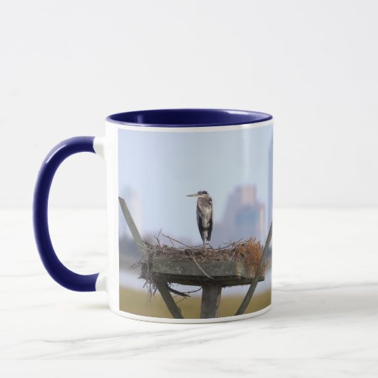 Grote Blauwe Reiger Mok (Links)