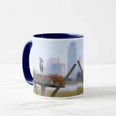 Grote Blauwe Reiger Mok (Voorkant links)