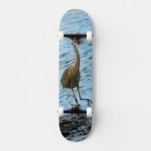 Grote Blauwe Reiger Persoonlijk Skateboard
