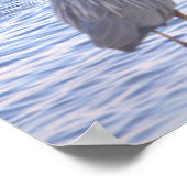 Grote Blauwe Reiger Poster (Hoek)