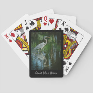 "Grote Blauwe Reiger" Speelkaarten