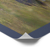 Grote Blauwe Reiger Vogel Poster (Hoek)