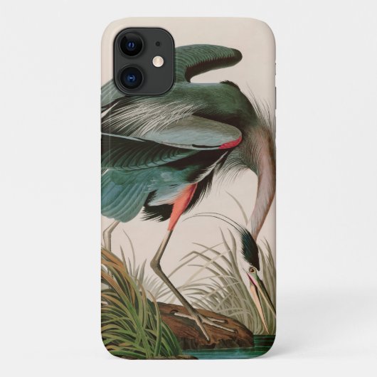 Grote Blauwe Reiger Vogels van Amerika Audubon Pri Case-Mate iPhone Case (Achterkant)