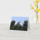 Grote Blauwe Reigers die elkaar liefkozen Kaart (Gele Bloem)