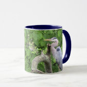 Grote Blauwe Reigers Mok (Voorkant rechts)