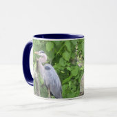 Grote Blauwe Reigers Mok (Voorkant links)
