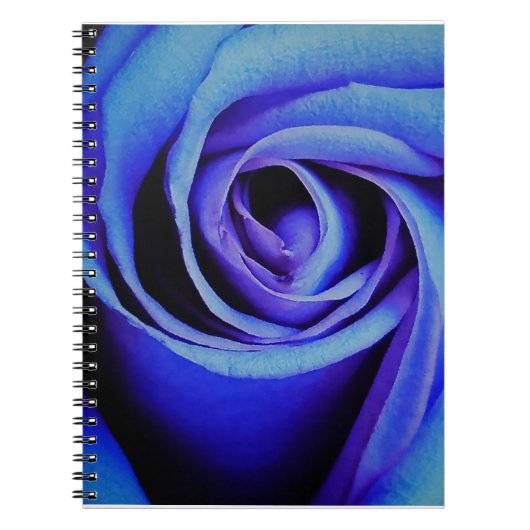 Grote Blauwe Roos Notitieboek (Voorkant)