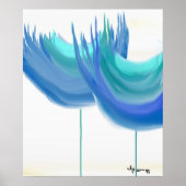 "GROTE BLAUWE STROMEN" POSTER (Voorkant)